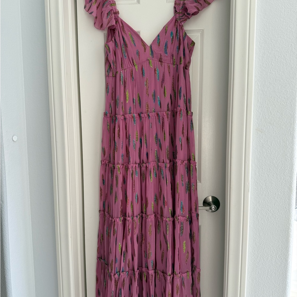 SAYLOR Feather Print Maxi Dress - Picture 5 of 5